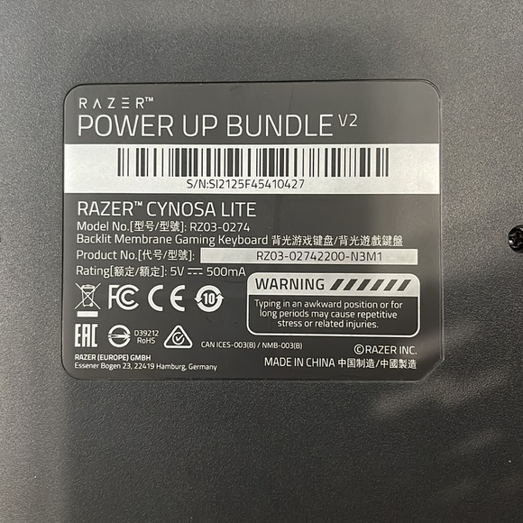 Razer Cynosa Lite Essential Gaming Keyboard - Wired - Picture 6 of 9